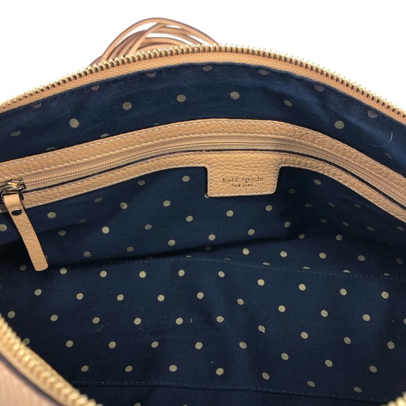 Kate Spade Camel Pebbled Leather Satchel - Picture 4 of 12